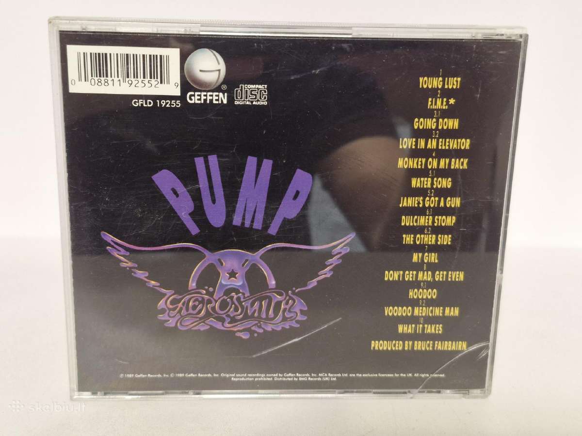 Audio CD Aerosmith – Pump - nuotraukos Nr. 6