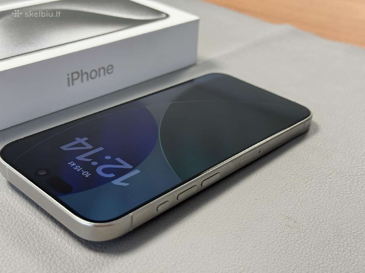 iPhone 15 Pro labai geros būklės su gera baterija - nuotraukos Nr. 3