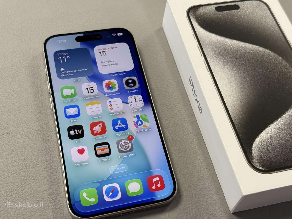 iPhone 15 Pro labai geros būklės su gera baterija - nuotraukos Nr. 5