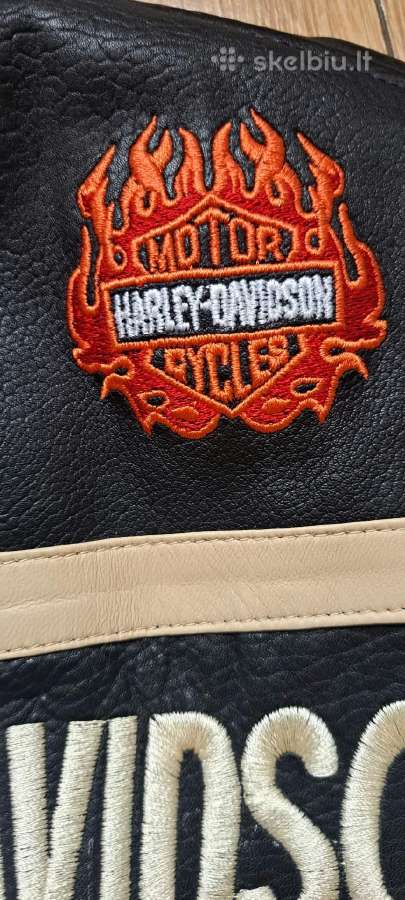 Harley Davidson odinė striukė ,L dydis - nuotraukos Nr. 4