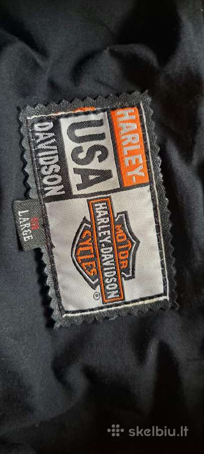 Harley Davidson odinė striukė ,L dydis - nuotraukos Nr. 6