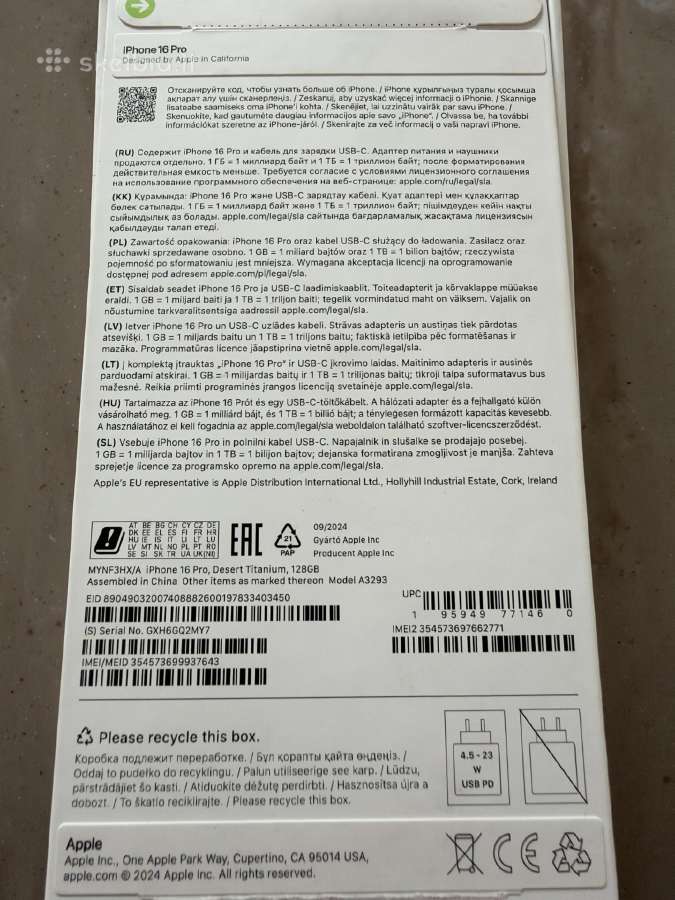 iPhone 16 Pro 128 GB Desert titanium - nuotraukos Nr. 6