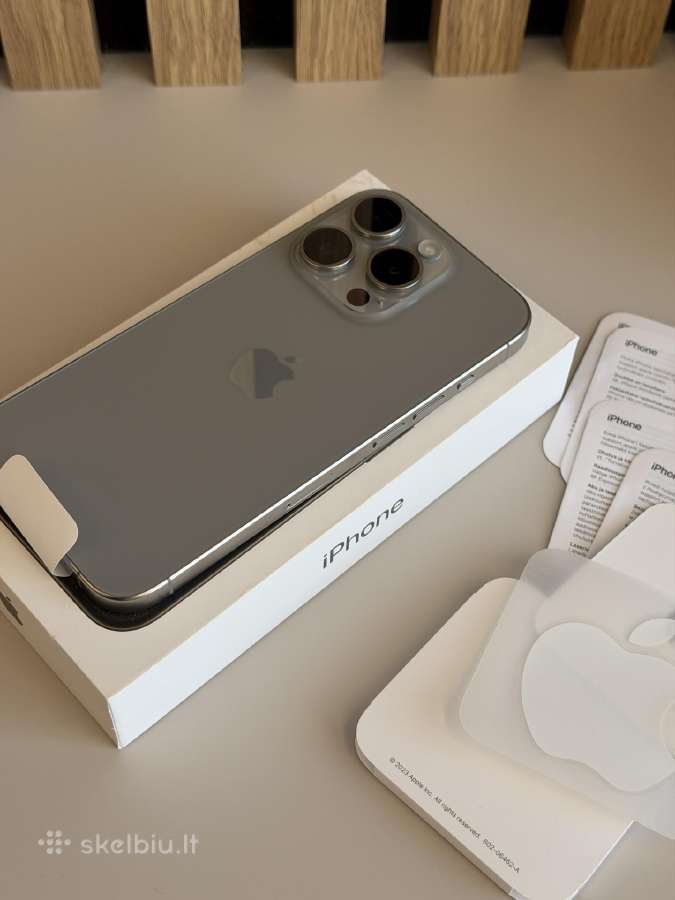 Naujas iPhone 15 Pro Titanium su garantija - nuotraukos Nr. 2