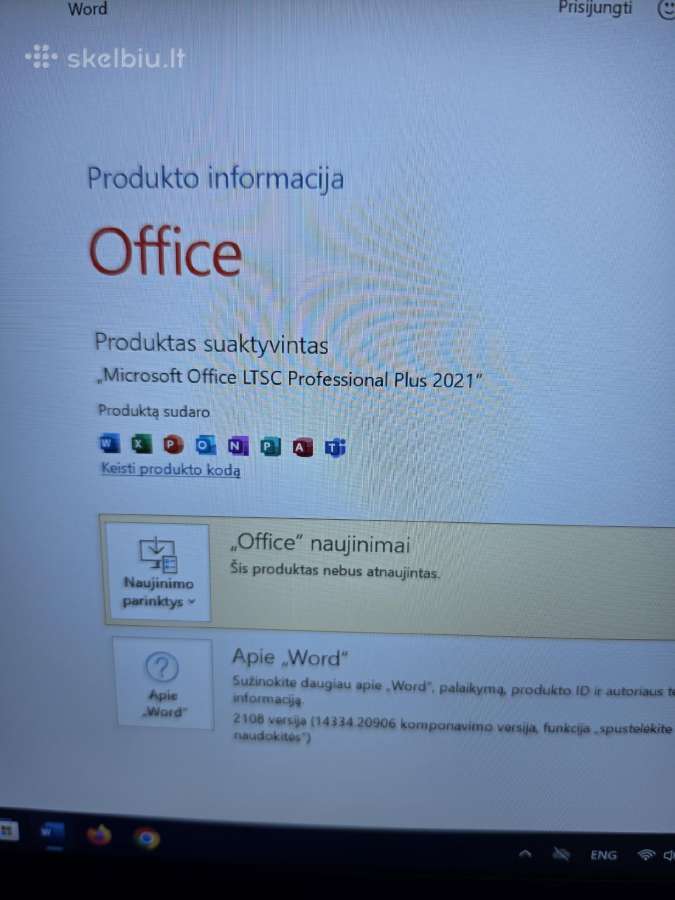 Lenovo X1 Carbon Gen 8. i5- 10210u. - nuotraukos Nr. 6