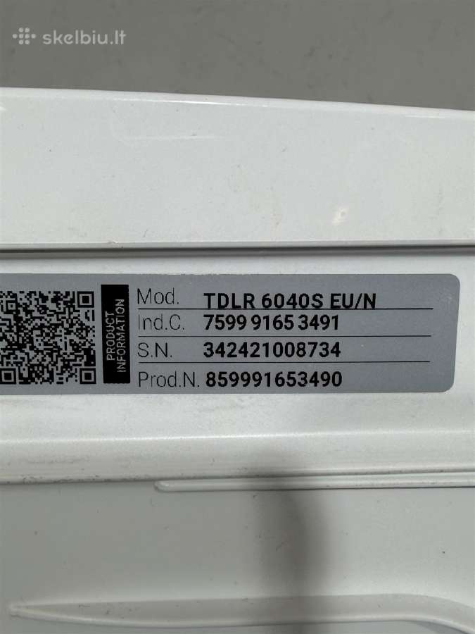 Whirpool Tdlr 6040s Eu/n Per Virsu - nuotraukos Nr. 6