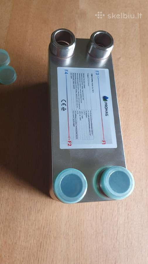 Šilumokaitis 1" 0.8m2 50 plokštelių Ss304 8m3/h - nuotraukos Nr. 3