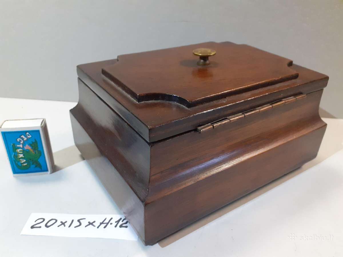 Medinė vintažinė dėžutė 20x15x12cm - nuotraukos Nr. 12
