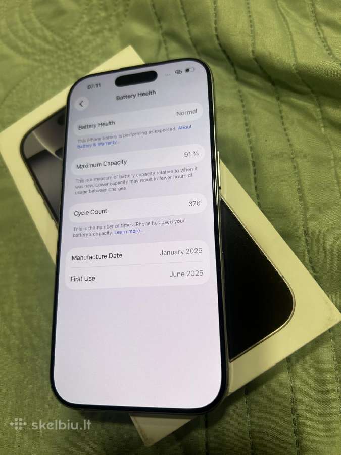 iPhone 16 pro 128gb 10/10 - nuotraukos Nr. 4