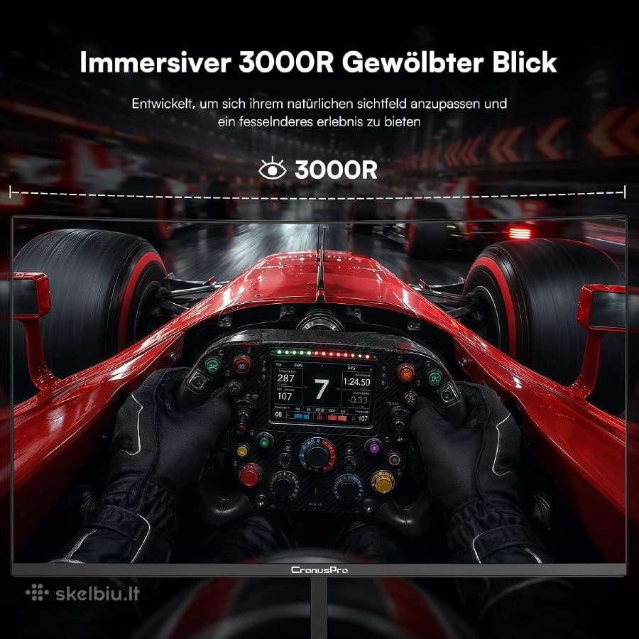 Naujas 24" Curved Gaming Monitorius 240 Hz! 1 ms - nuotraukos Nr. 3