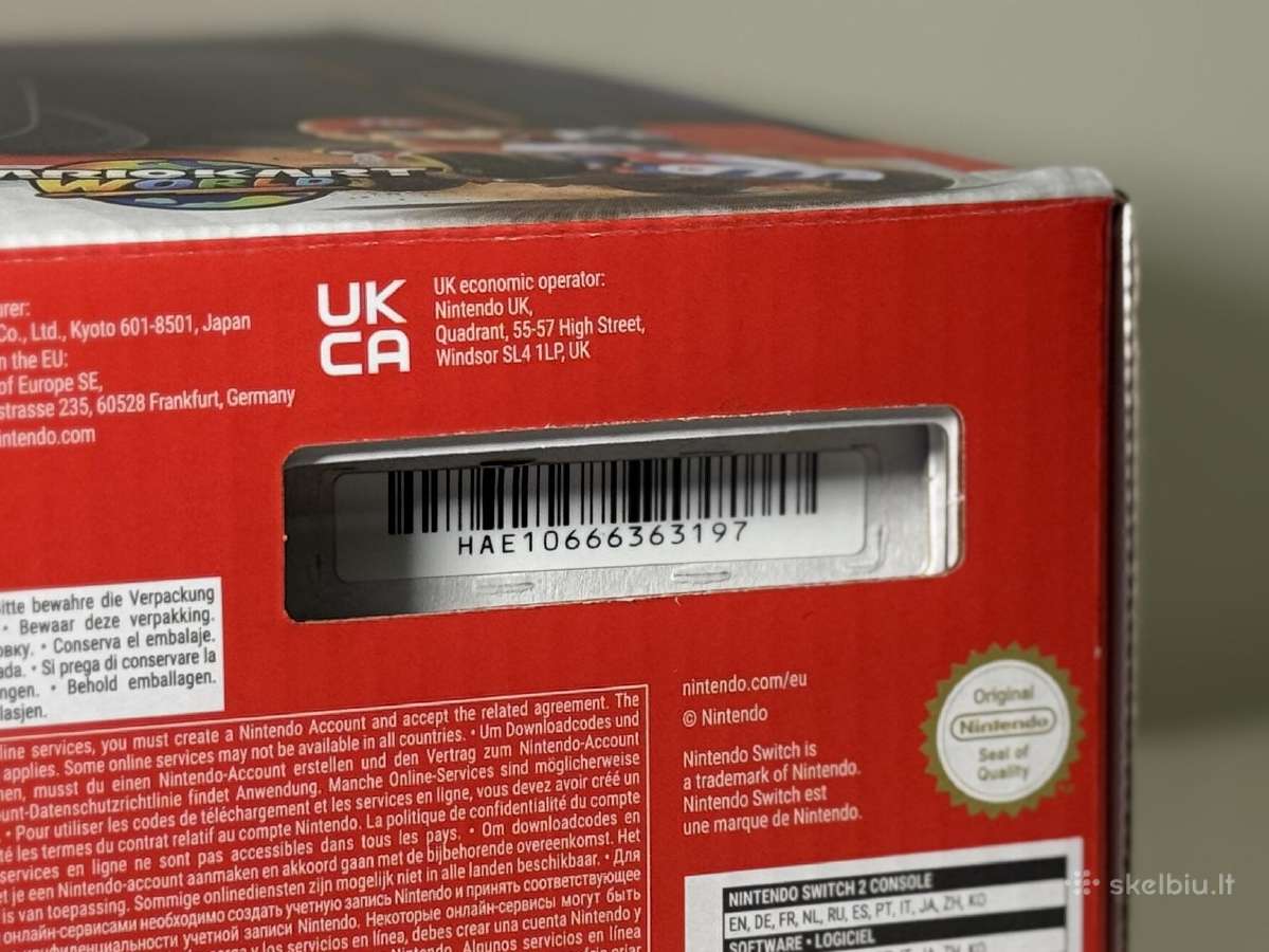 Naujas! Nintendo Switch 2 256gb su 23men Garantija - nuotraukos Nr. 4