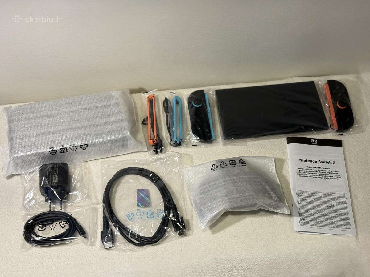 Naujas! Nintendo Switch 2 256gb su 23men Garantija - nuotraukos Nr. 6