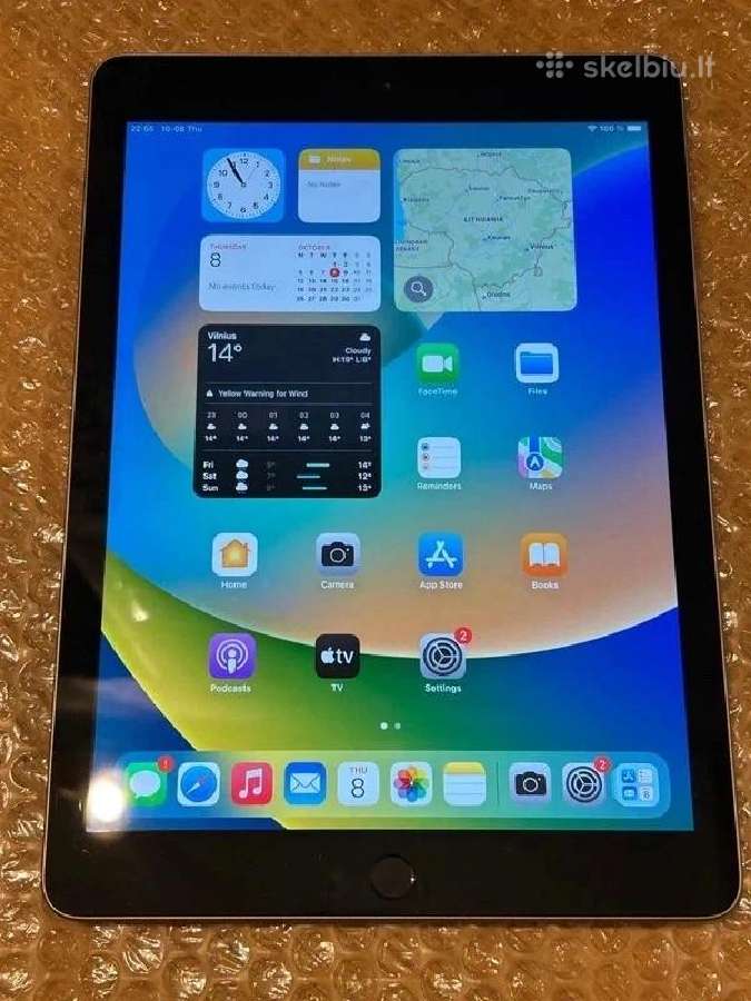 Apple iPad 5th Gen 32gb Wi-fi (87% Battery) - nuotraukos Nr. 2