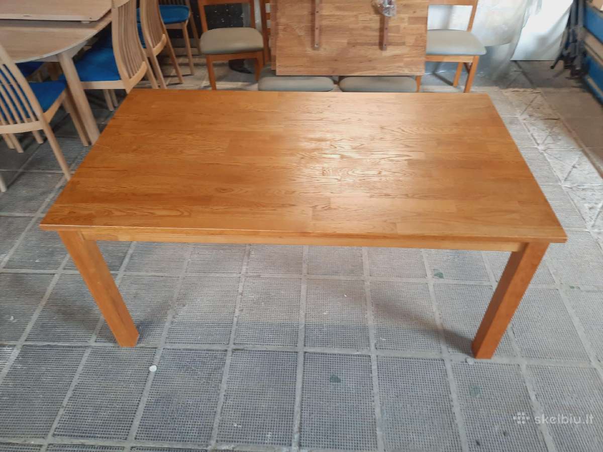Ąžuolinis Stalas 160-252cm, iš Danijos - nuotraukos Nr. 4