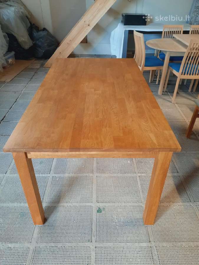 Ąžuolinis Stalas 160-252cm, iš Danijos - nuotraukos Nr. 6