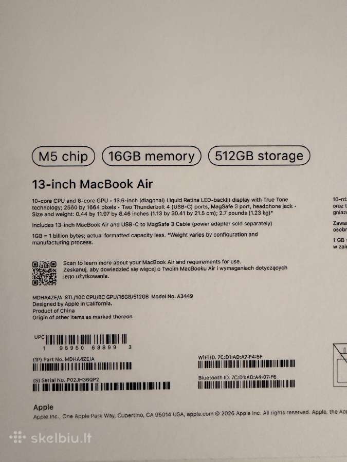 MacBook Air M5, Silver - nuotraukos Nr. 5