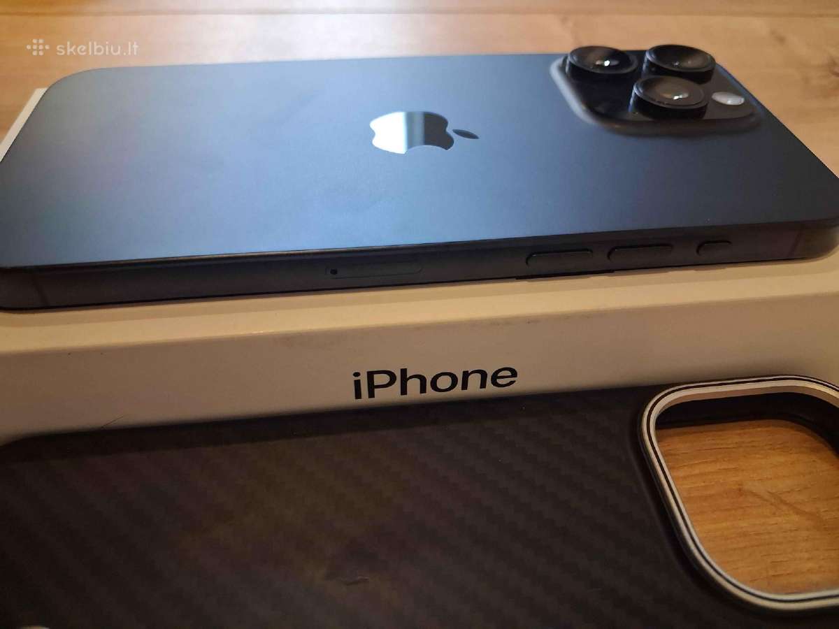 iPhone 15 pro max blue 256gb - nuotraukos Nr. 7