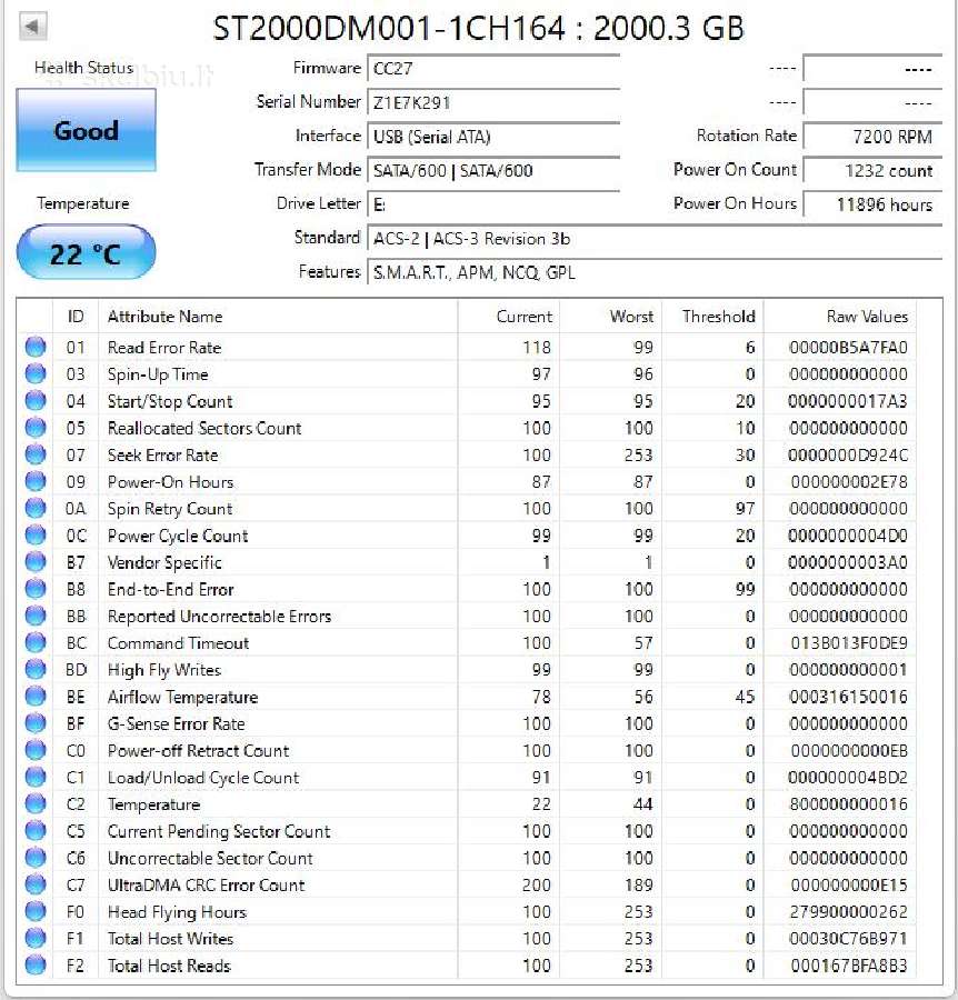 Seagate Barracuda 2tb HDD - nuotraukos Nr. 3
