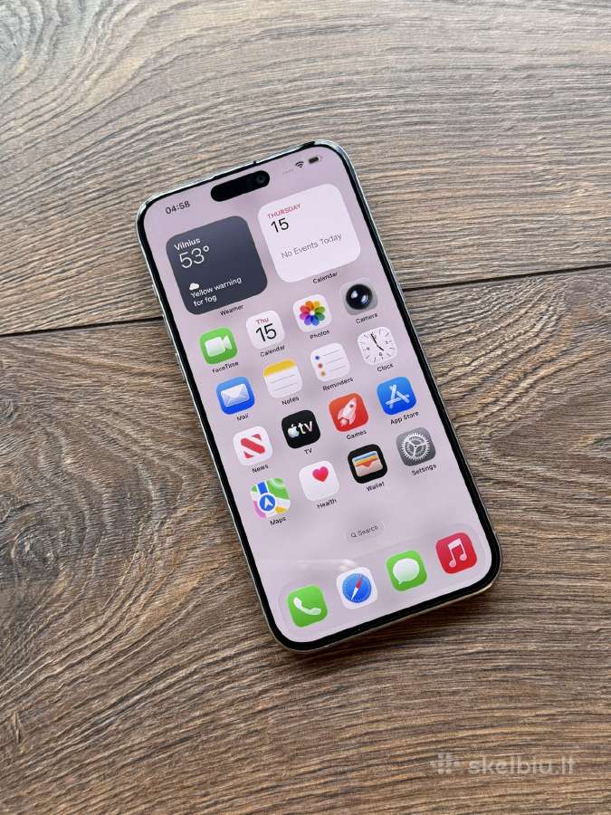 Apple iPhone 15 Pro Max 256gb Natural Titanium - nuotraukos Nr. 4