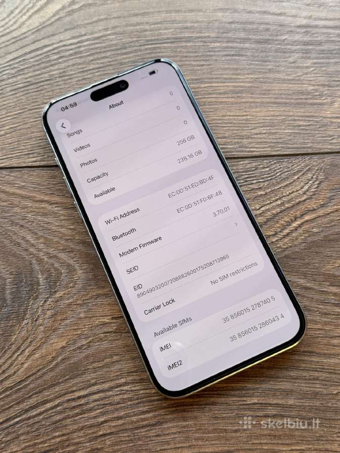 Apple iPhone 15 Pro Max 256gb Natural Titanium - nuotraukos Nr. 7