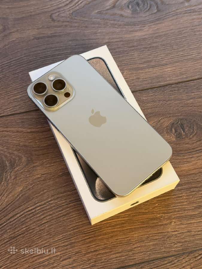 Apple iPhone 15 Pro Max 256gb BH:100% 9.8/10 - nuotraukos Nr. 3