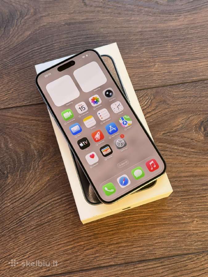 Apple iPhone 15 Pro Max 256gb BH:100% 9.8/10 - nuotraukos Nr. 6