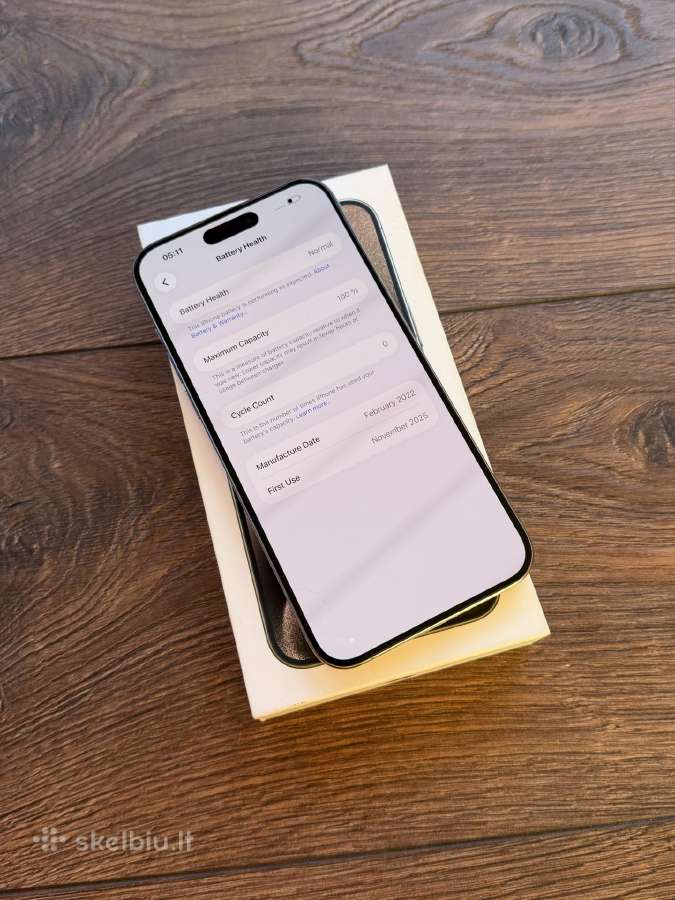 Apple iPhone 15 Pro Max 256gb BH:100% 9.8/10 - nuotraukos Nr. 9