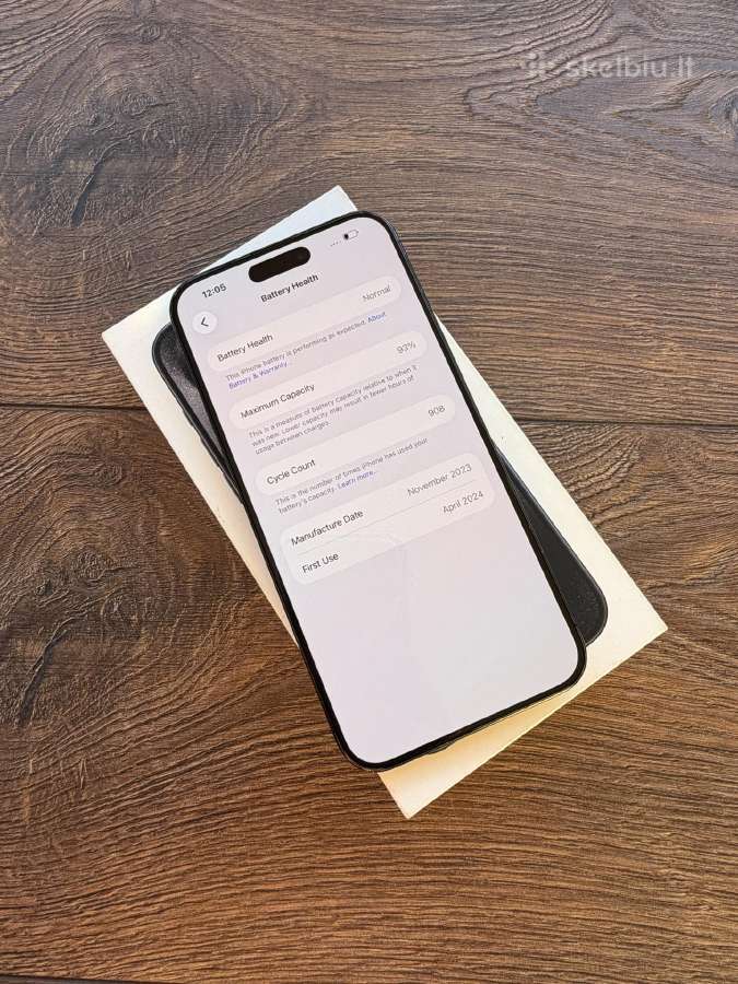 Apple iPhone 15 Pro Max 256gb Blue Titanium - nuotraukos Nr. 7