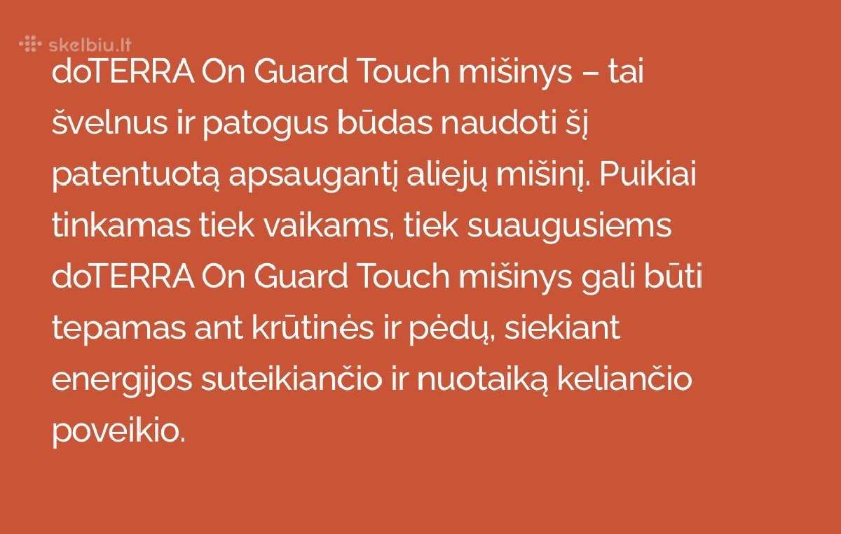 Naujas Doterra eterinis aliejus On Guard Touch - nuotraukos Nr. 4