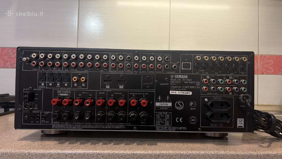 Harman/kardon Avr5000;yamaha rx-v663 - nuotraukos Nr. 10