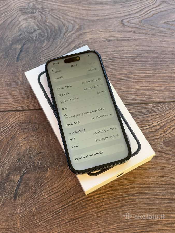 Apple iPhone 15 128gb Black - nuotraukos Nr. 7
