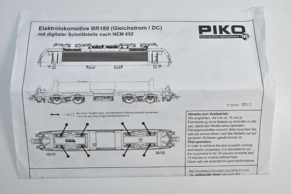Piko elektrinis lokomotyvas Br 189 - nuotraukos Nr. 6