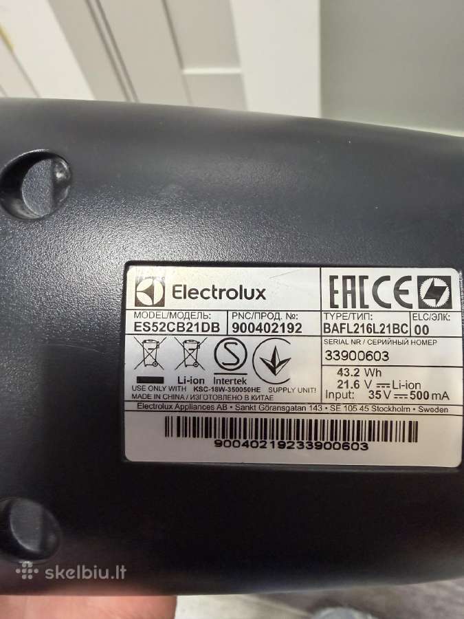 Dulkių siurblys - šluota Electrolux Clean 600 - nuotraukos Nr. 6