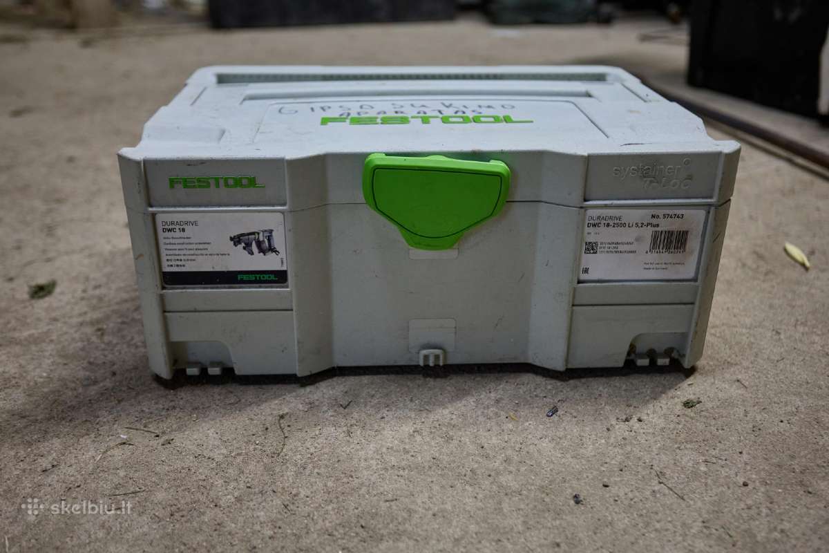 Festool duradrive Gipso kartono juostinis suktukas - nuotraukos Nr. 6