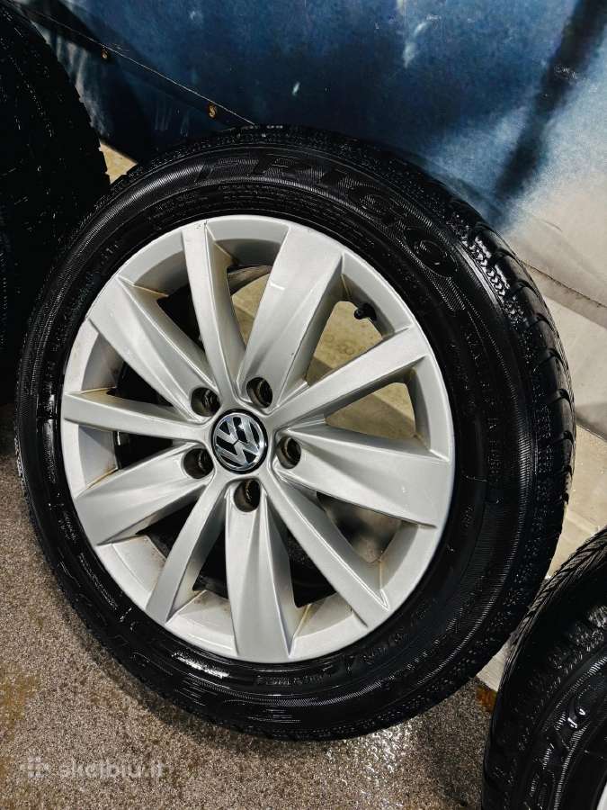 Parduodamas VW R16 ratų komplektas su žieminėmis - nuotraukos Nr. 4