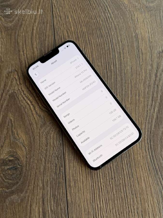 Apple iPhone 13 Pro 128gb Graphite - nuotraukos Nr. 8