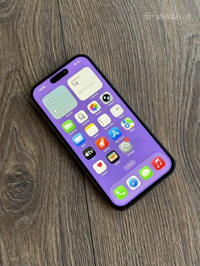 Apple iPhone 14 Pro Deep Purple 10/10 BH:100% - nuotraukos Nr. 3