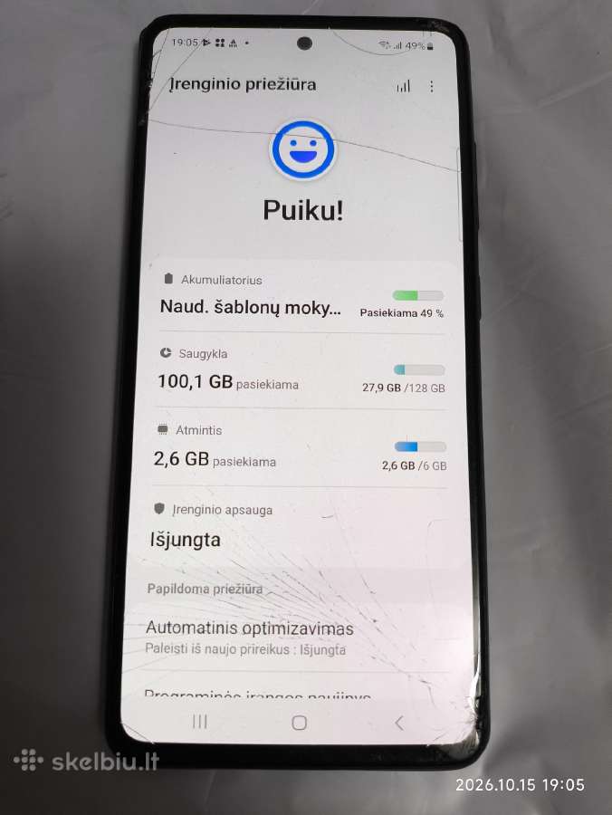Samsung Galaxy A52s 5G - nuotraukos Nr. 2