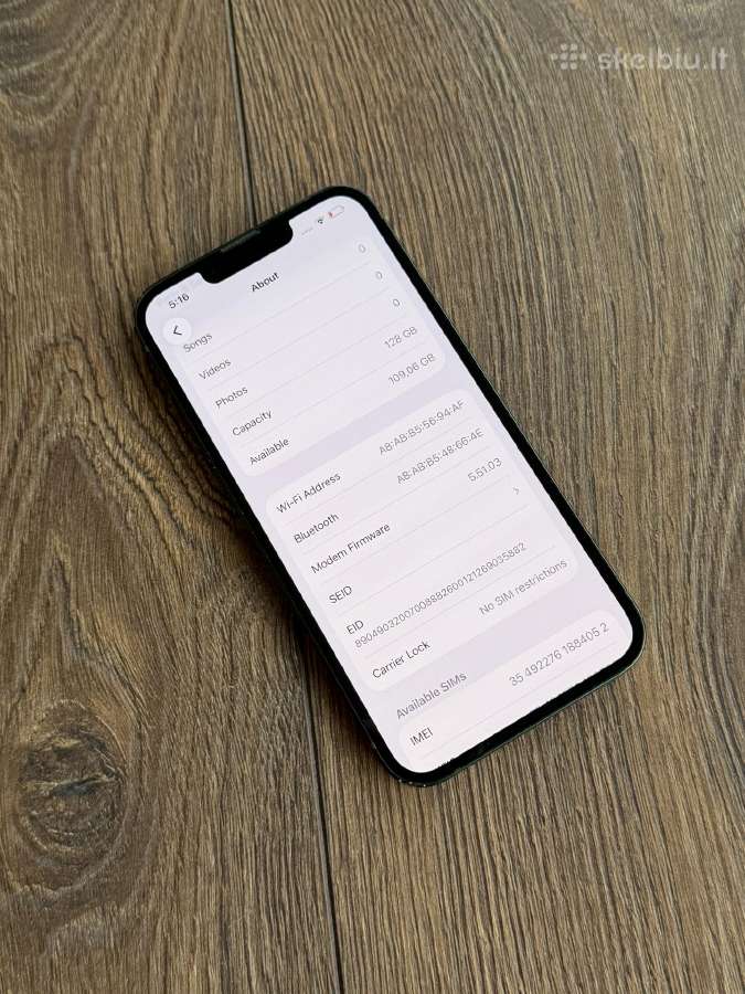 Apple iPhone 13 128gb Green - nuotraukos Nr. 8