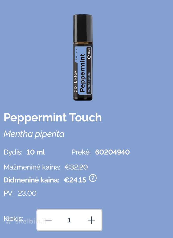 Naujas Doterra eterinis aliejus Peppermint Touch - nuotraukos Nr. 3