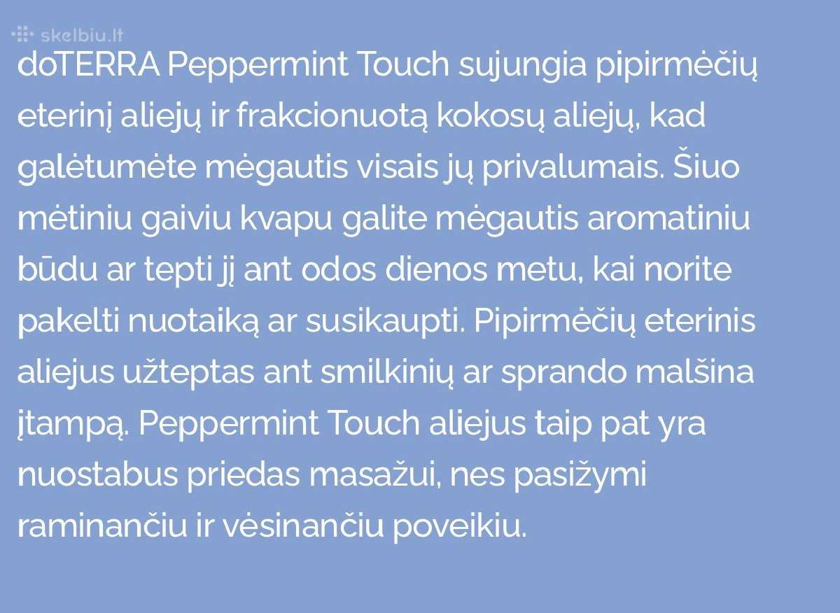 Naujas Doterra eterinis aliejus Peppermint Touch - nuotraukos Nr. 4