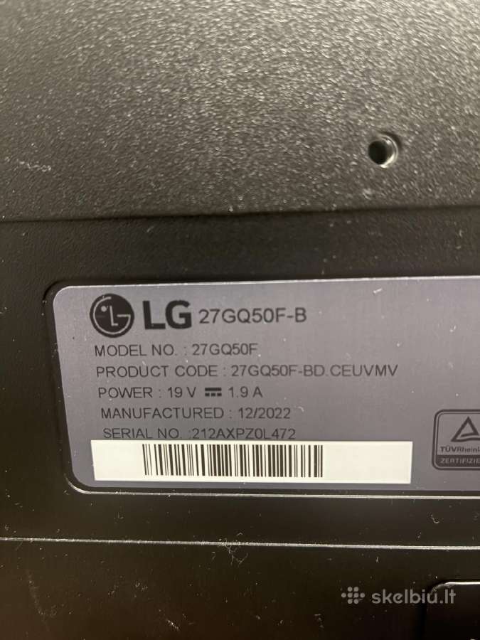 27 fullhd 165hrz monitor - nuotraukos Nr. 2