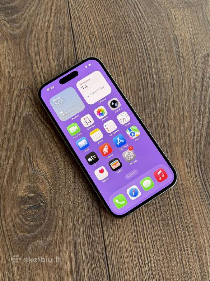 Apple iPhone 14 Pro 256gb Deep Purple BH:100% - nuotraukos Nr. 5