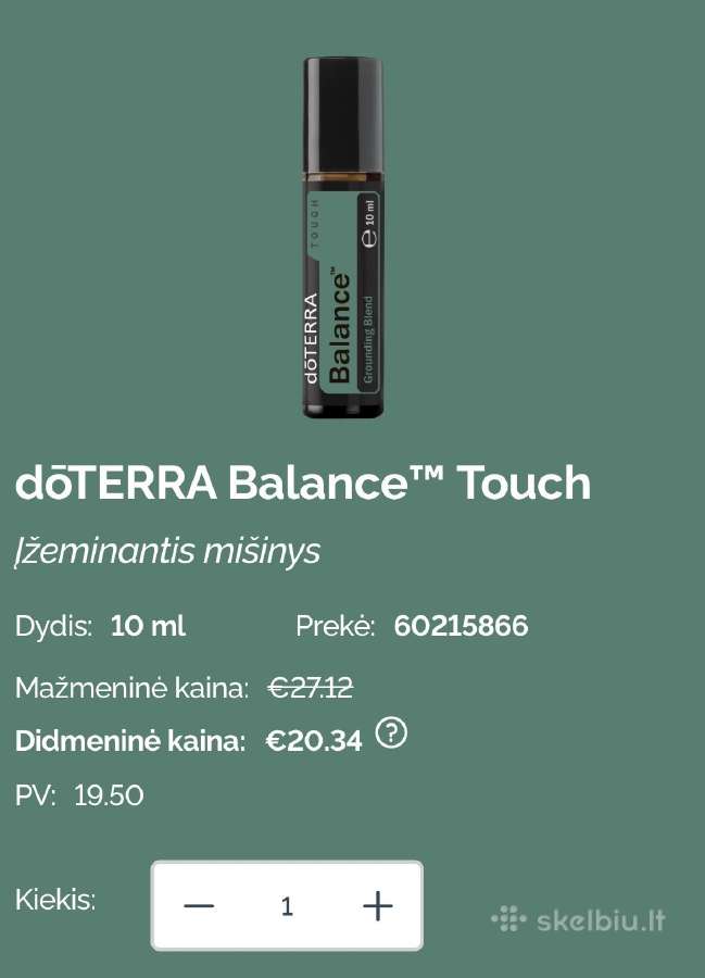 Naujas Doterra eterinis aliejus Balance Touch - nuotraukos Nr. 3