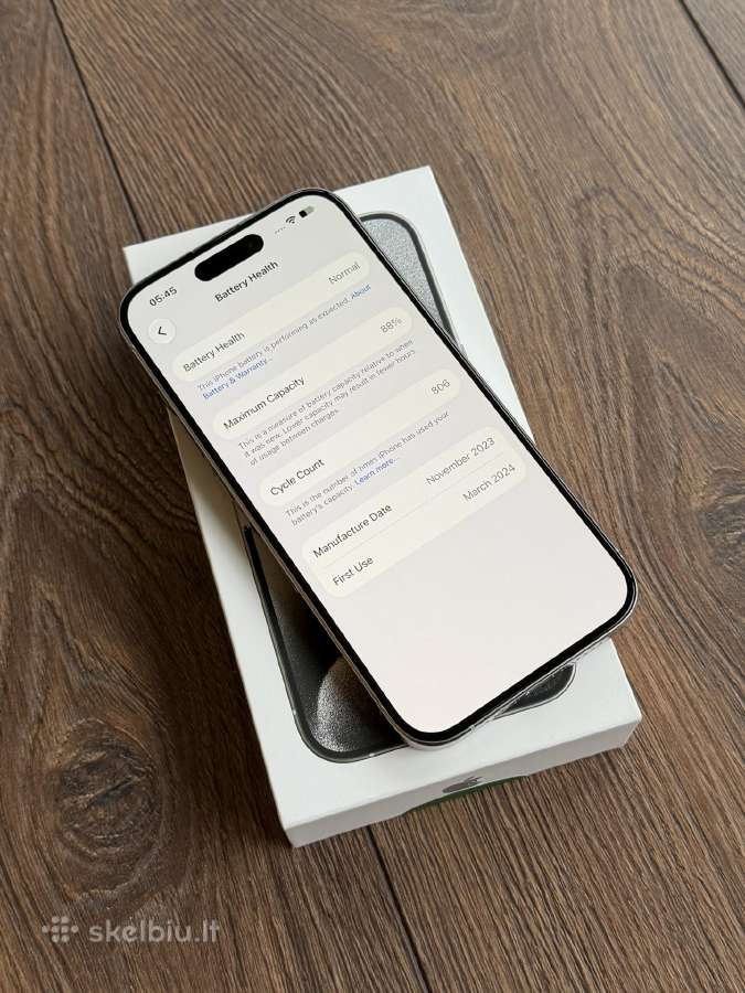 Apple iPhone 15 Pro 256gb White Titanium - nuotraukos Nr. 7
