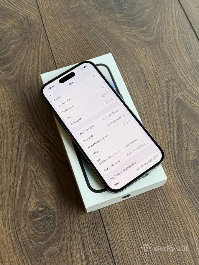 Apple iPhone 14 Pro 128gb Space Black - nuotraukos Nr. 8