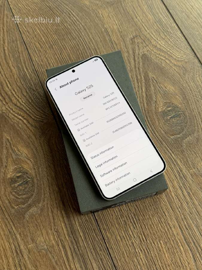 Samsung Galaxy S25 128gb Silver Shadow - nuotraukos Nr. 7