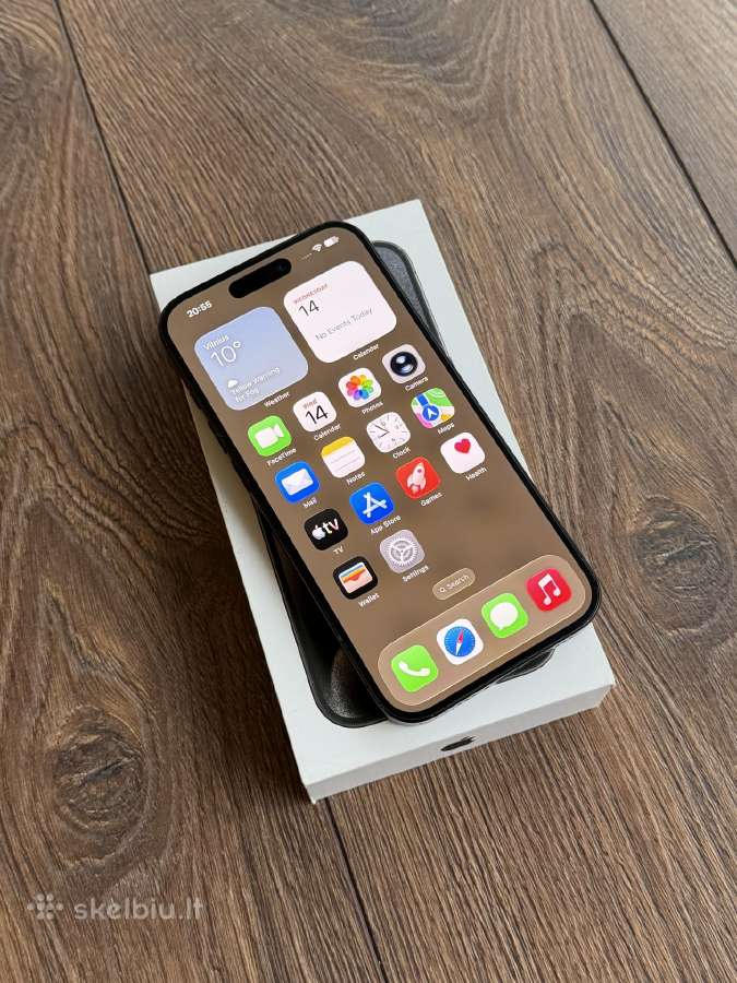 Apple iPhone 15 Pro 128gb Black Titanium - nuotraukos Nr. 3