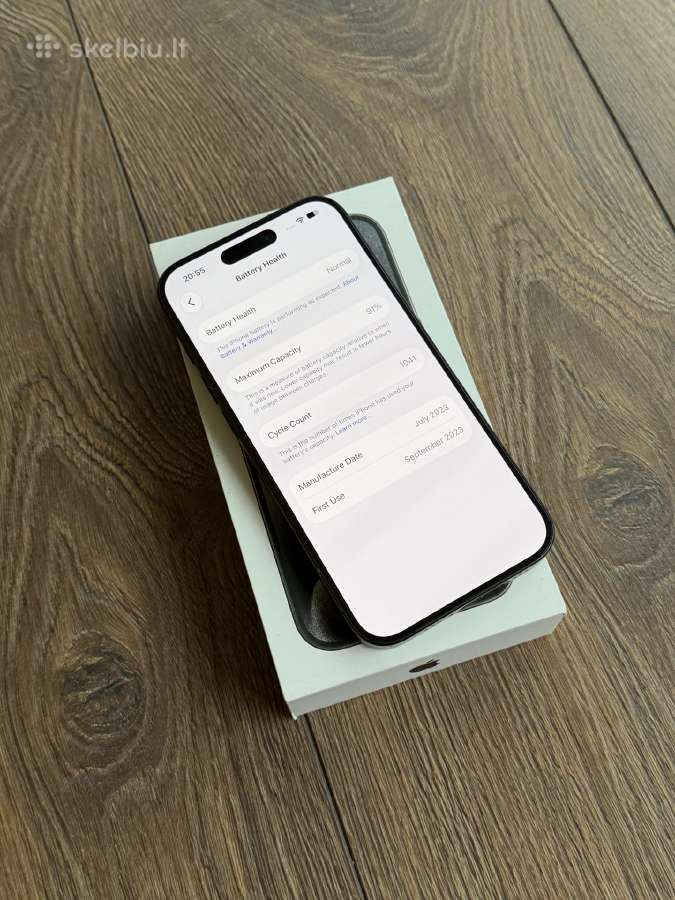 Apple iPhone 15 Pro 128gb Black Titanium - nuotraukos Nr. 6