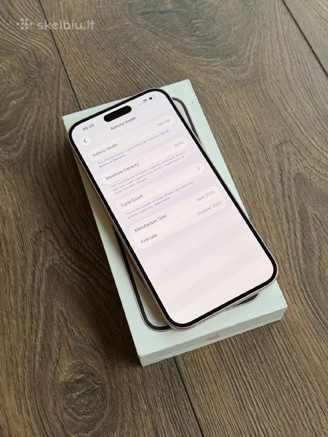 Apple iPhone 15 Plus 128gb Pink BH: 100% - nuotraukos Nr. 7