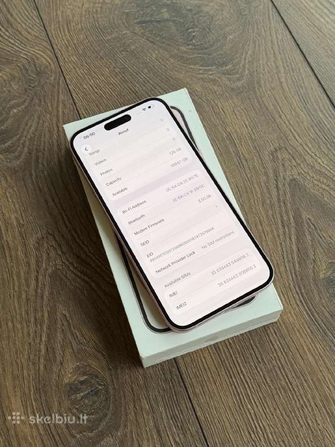 Apple iPhone 15 Plus 128gb Pink BH: 100% - nuotraukos Nr. 8
